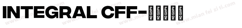 Integral CFF字体转换